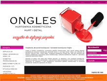 Tablet Screenshot of ongles.pl